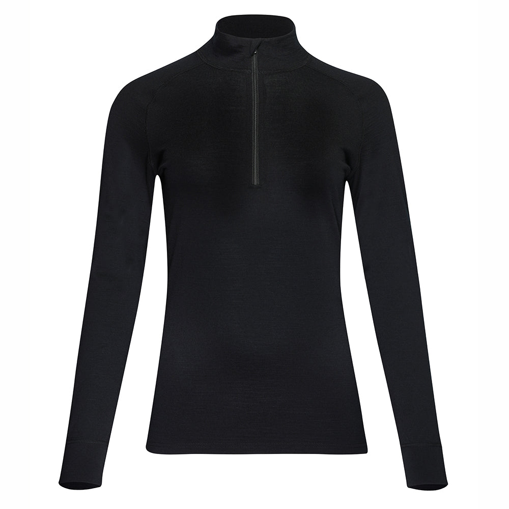 Ride & Rug Flaura Merino 180 Long Sleeve Zip Neck