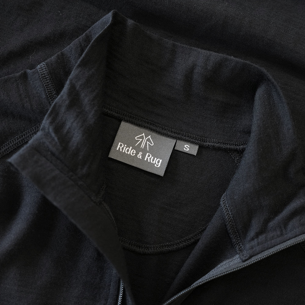 Ride & Rug Flaura Merino 180 Long Sleeve Zip Neck